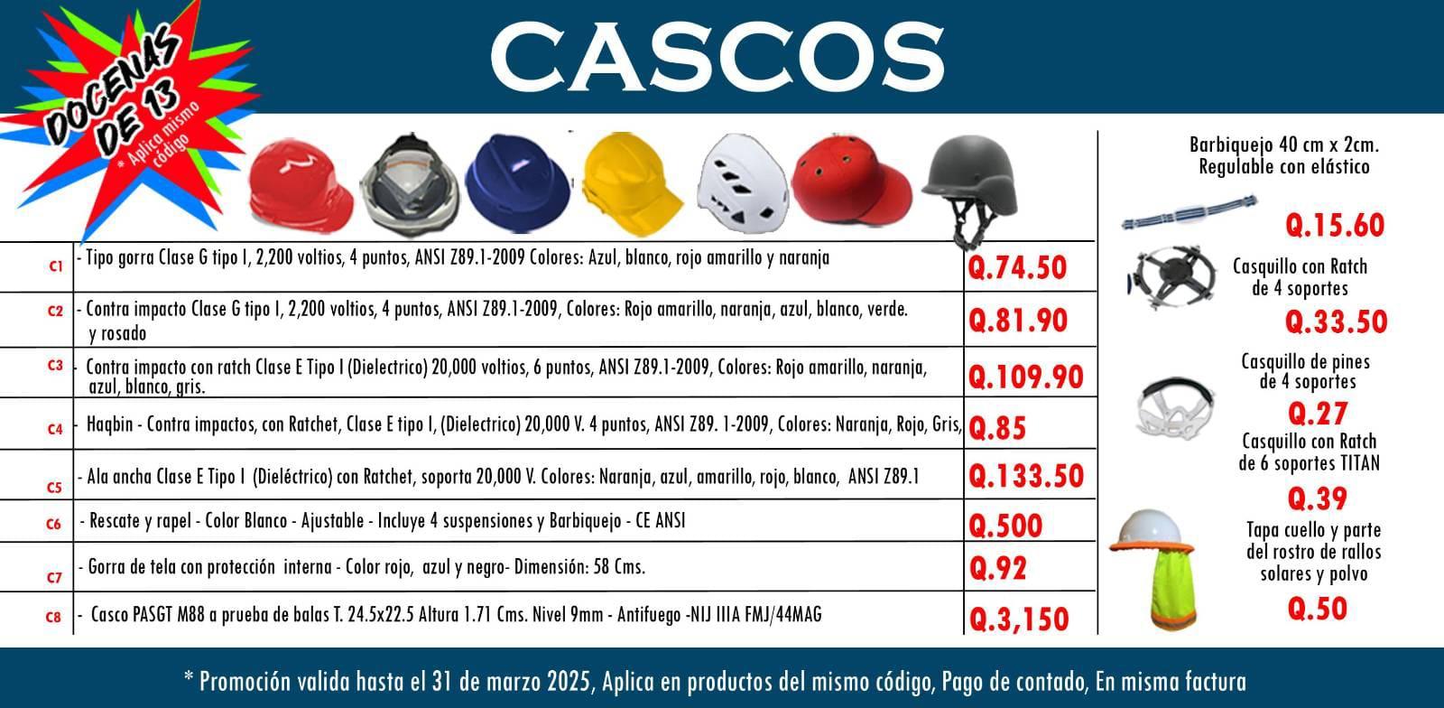 Cascos de seguridad 