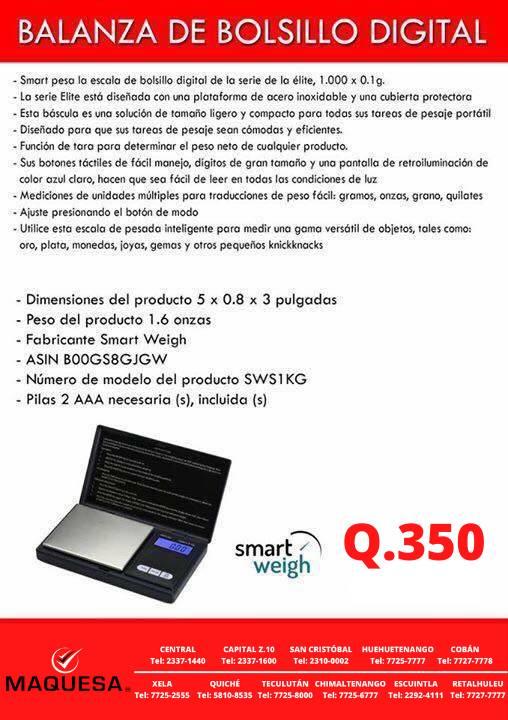 Balanza de bolcillo 