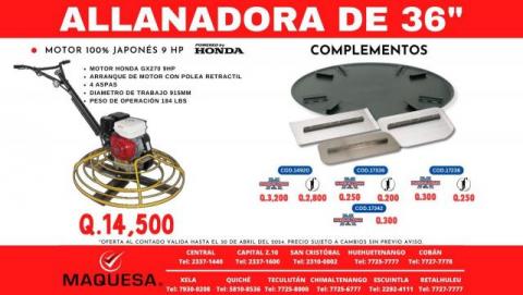 allanadora de 36