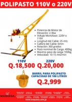 Polipasto Eléctrico 550 KG — Potencia y Alcance en un Solo Equipo