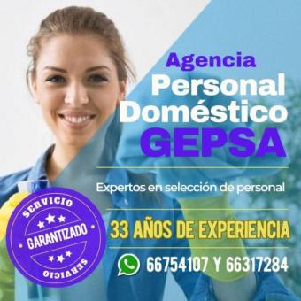 Empleadas Domésticas Garantizadas, Agencia GEPSA, 33 años