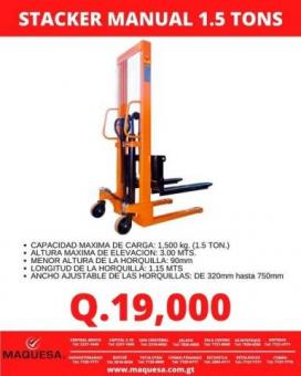 STACKER MANUAL DE 1.5 TONELADAS 