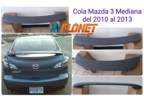 Cola de Pato Mediana MAZDA 3 2010 al 2013 Sedan 80711 con Aletas