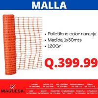 MALLADE SEGURIDAD COLOR NARANJA EN MAQUESA 