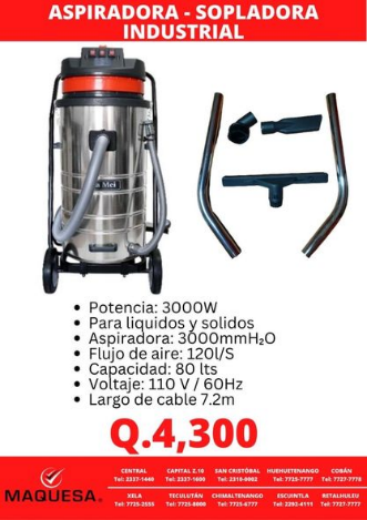 ASPIRADORA - SOPLADORA INDUSTRIAL