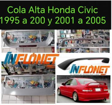 Cola de Pato Alta HONDA CIVIC 1996 al 2000 Coupe con Luz 80006 2 Puertas