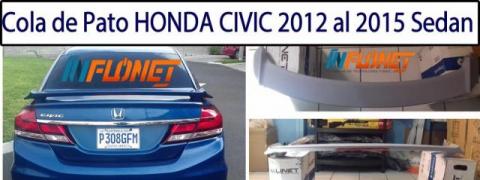 Cola de Pato Mediana HONDA CIVIC 2012 al 2015 Sedan con Luz HM-HD028