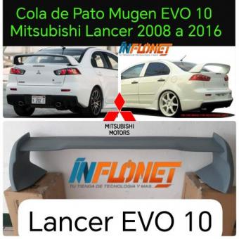 Cola de Pato EVO10 Mugen MITSUBISHI LANCER 2008 al 2016