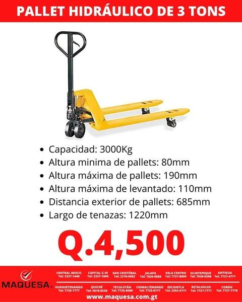 PALLET TRUCKS DE 3 TONELADAS 