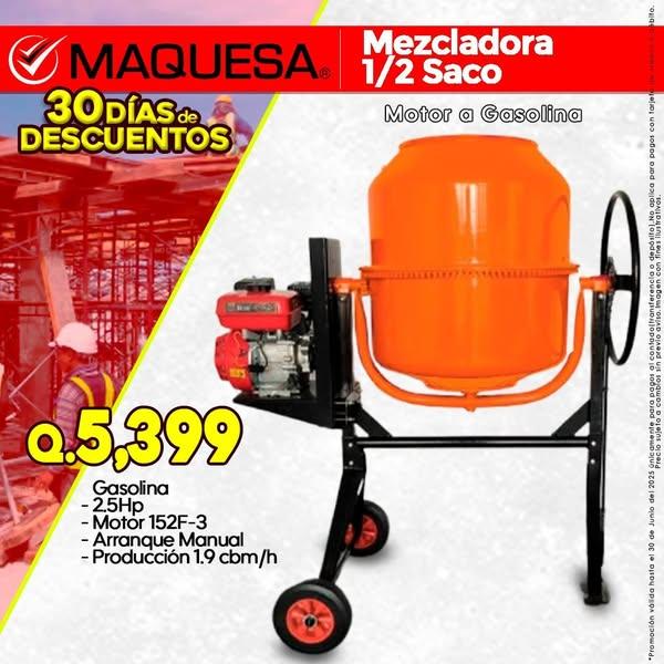 MEZCLADORAS 1/2 SACO GASOLINA