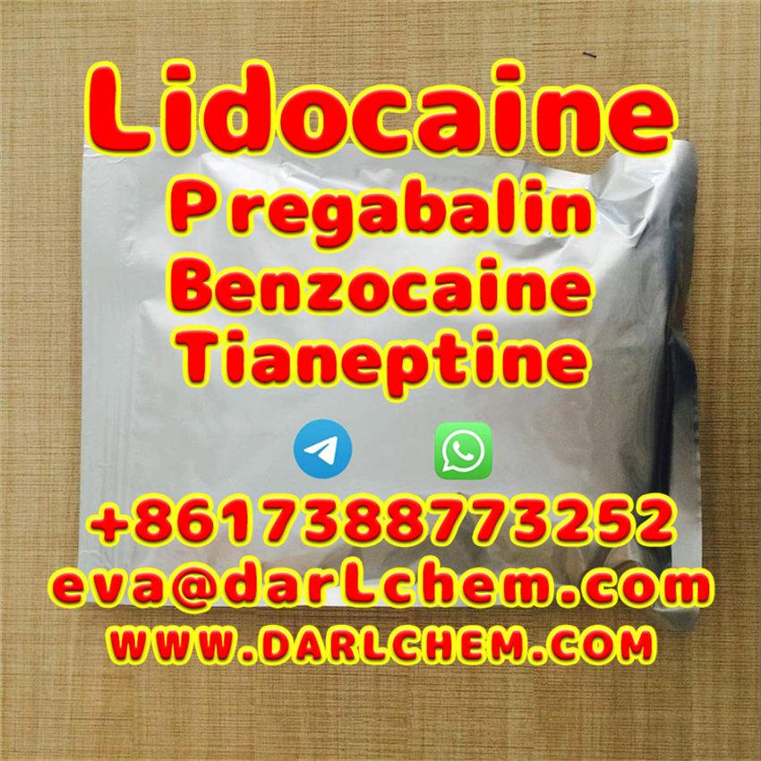 Lidocaine Tianeptine pregabalin raw Powder 137-58-6 Factory Price