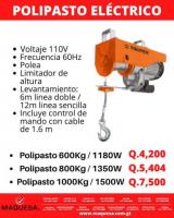 Polipastos Eléctricos TRUPER 