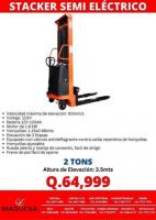 Stacker Semi Eléctrico MAQUESA – 2 TONS