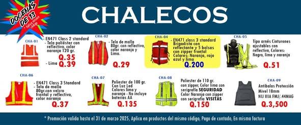 CHALECO TIPO ARNÉS CHA-05