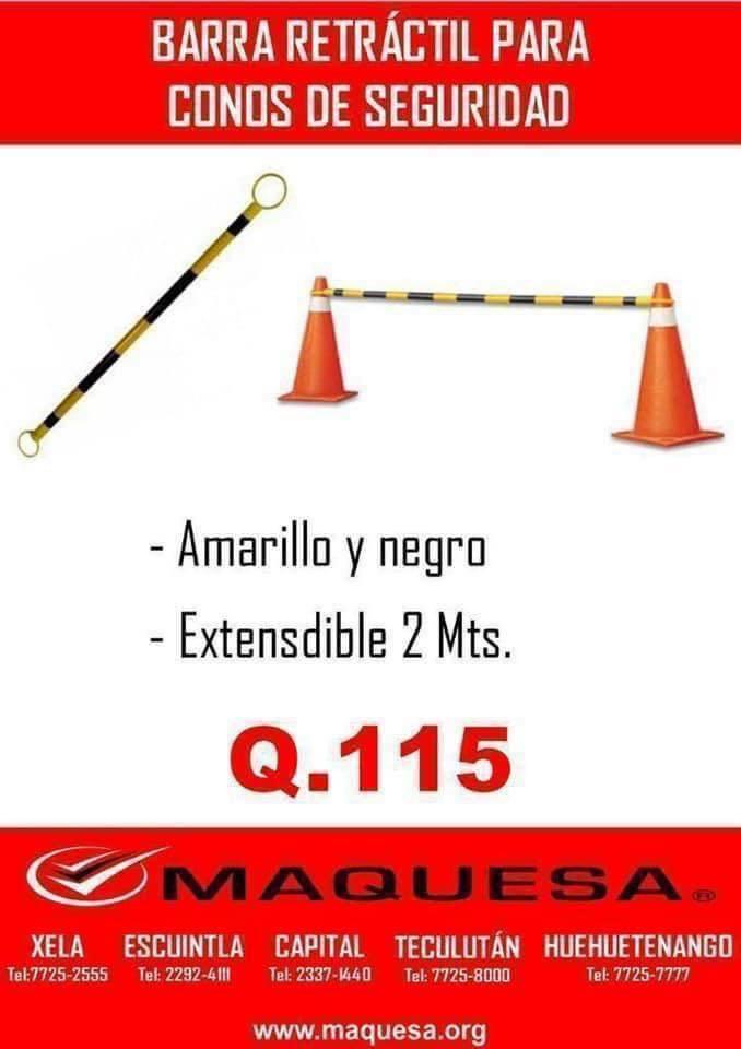 Barra Retráctil para Conos de Seguridad