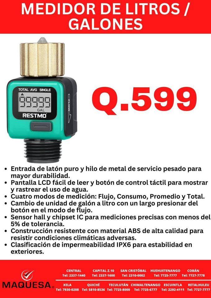 MEDIDOR DIGITAL DE LITROS / GALONES