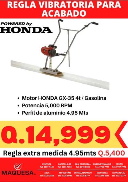 REGLA VIBRATORIA PARA ACABADO 