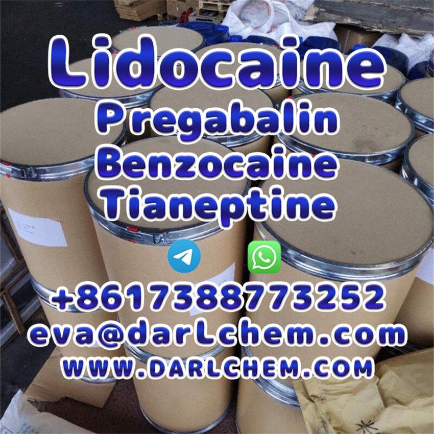 Lidocaine Tianeptine pregabalin raw Powder 137-58-6 Manufactory Supply