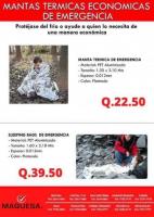 MANTAS TÉRMICAS Y SLEEPING BAGS DE EMERGENCIA