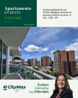 Apartamento amplio en Renta/Alquiler en zona 14