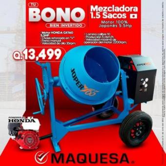 MEZCLADORAS JOPER 1.5 SACOS 