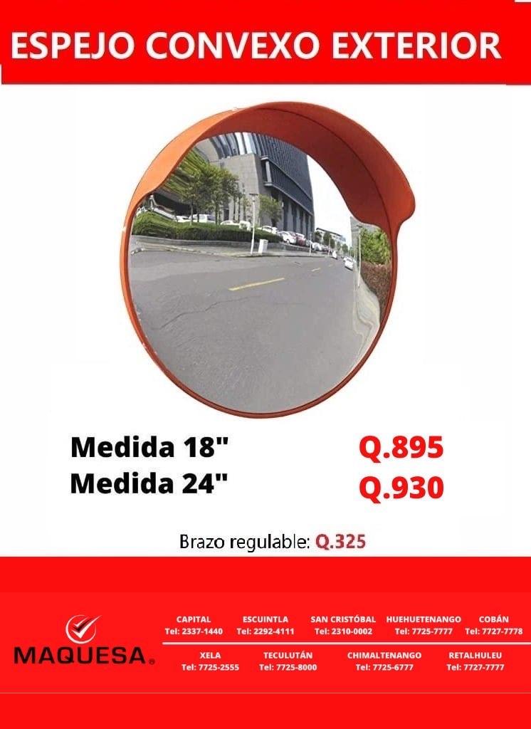 ESPEJO CONVEXO EXTERIOR DE SEGURIDAD EN MAQUESA 