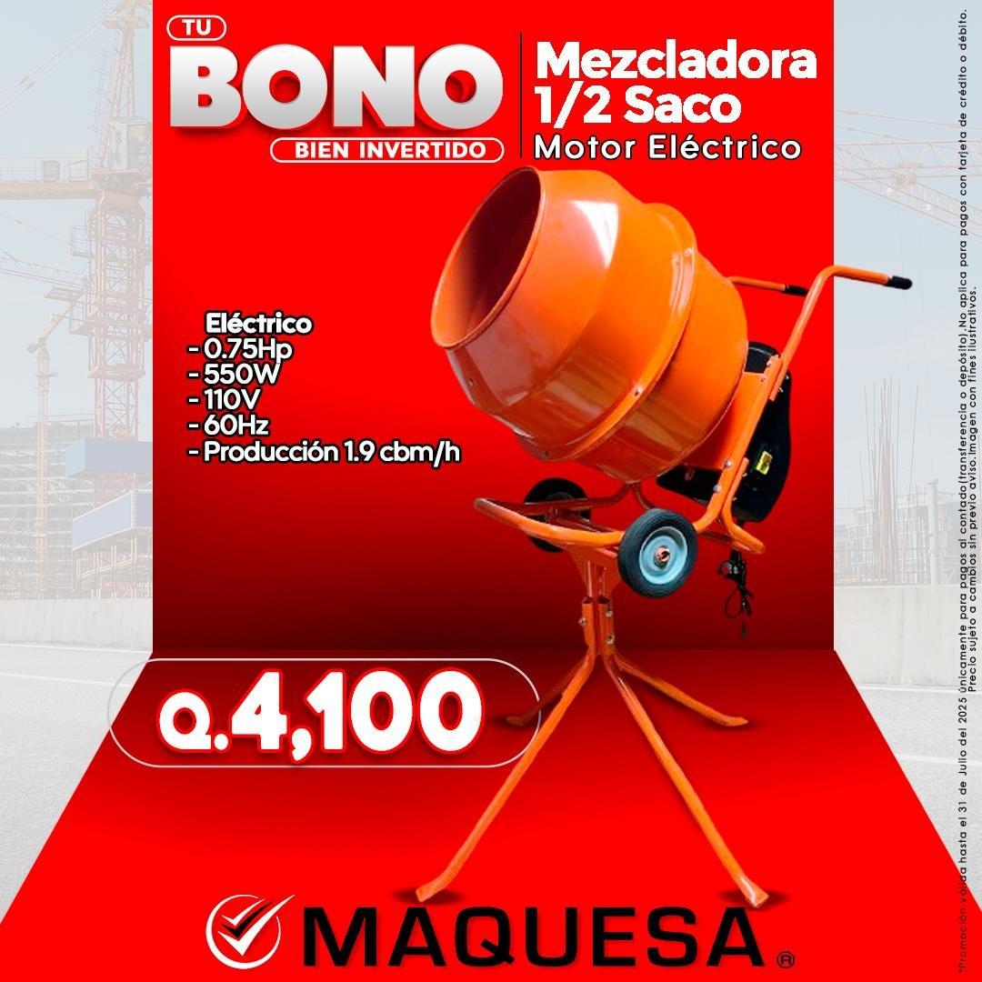 MEZCLADORA 1/2 SACO ELECTRICA 