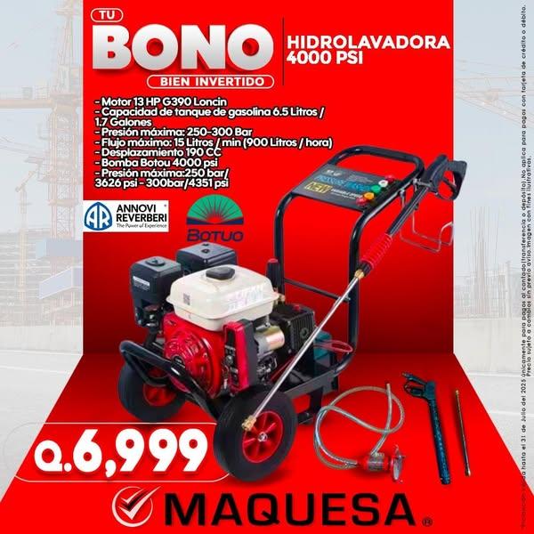 HIDROLAVADORA 4000 PSI 