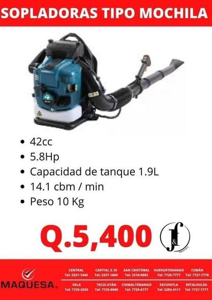 SOPLADORA TIPO MOCHILA JF 