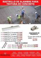 ¡RASTRILLO DE ALAMBRE PARA TEXTURA DE CONCRETO!