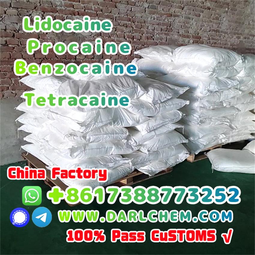 Lidocaine Benzocaine Procaine raw Powder 137-58-6 Low price