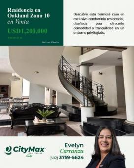 Residencia en Venta en Oakland Zona 10