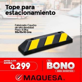  TOPE PARA ESTACIONAMIENTO