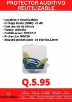 TAPONES PARA OIDO TIPO ARBOL/ PROTECTOR AUDITIVO