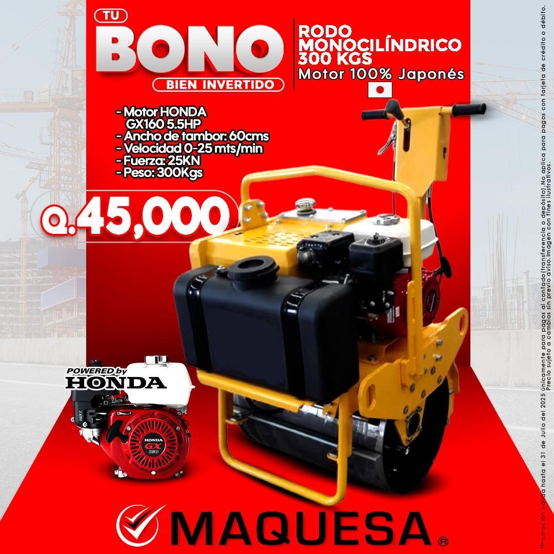 ¡RODO MONOCILINDRICO DE 300 KGS!