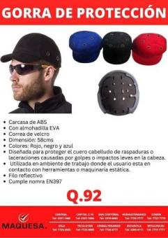 GORRAS DE PROTECCION