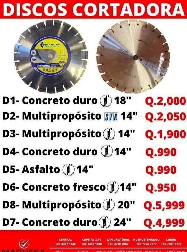 DISCOS CORTADORA