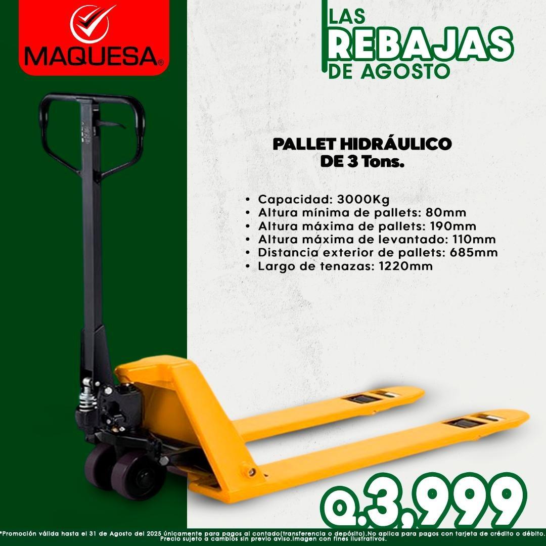 ¡PALLET TRUCKS DE 3 TONELADAS!