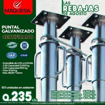 PUNTALES GALVANIZADOS 