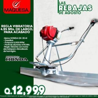 REGLA VIBRATORIA PARA ACABADO 