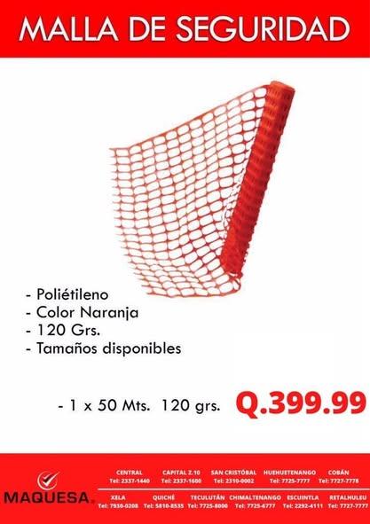 MALLA PROTECTORA DE SEGURIDAD.