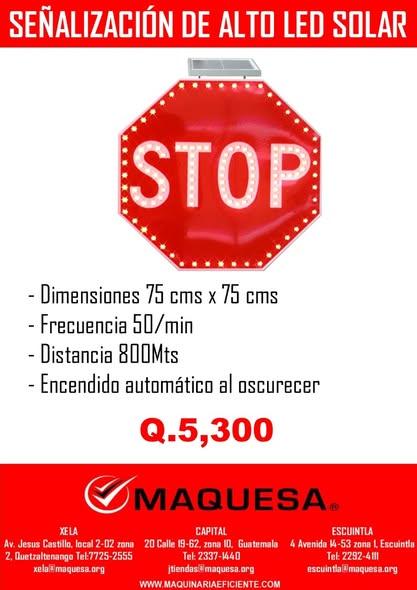 ????SEÑALIZACIÓN DE ALTO LED SOLAR????