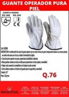 GUANTES DE PIEL TIPO OPERADOR 