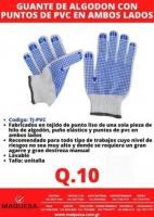 GUANTES DE ALGODON CON PUNTOS PVC 