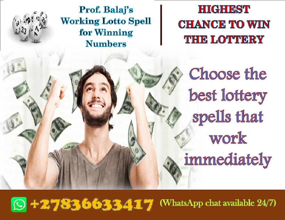The Secret to Lottery Spells That Work Fast to Increase Your Chances of Winning +27836633417