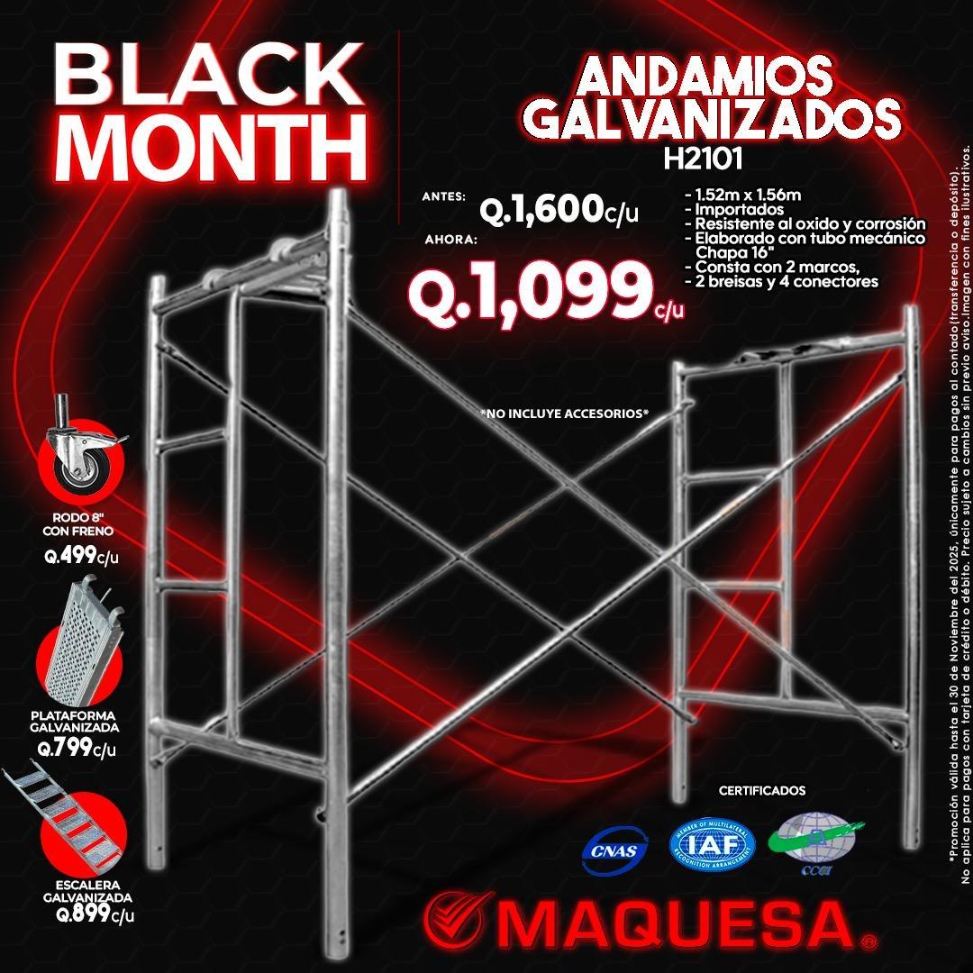 ANDAMIOS GALVANIZADOS CERTIFICADOS DE 1.52X1.56 MTS OFERTA