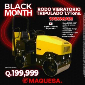 RODO VIBRATORIO DE 1700 KGS BLACK NOVEMBER 2025