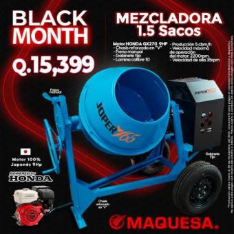 MEZCLADORAS JOPER MOTOR HONDA 9HP BLACK MONTH 