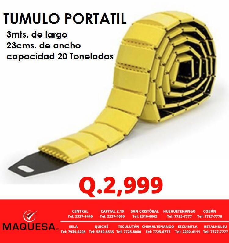 TUMULO PORTATIL DE 3 MTS EN MAQUESA HUEHUE 