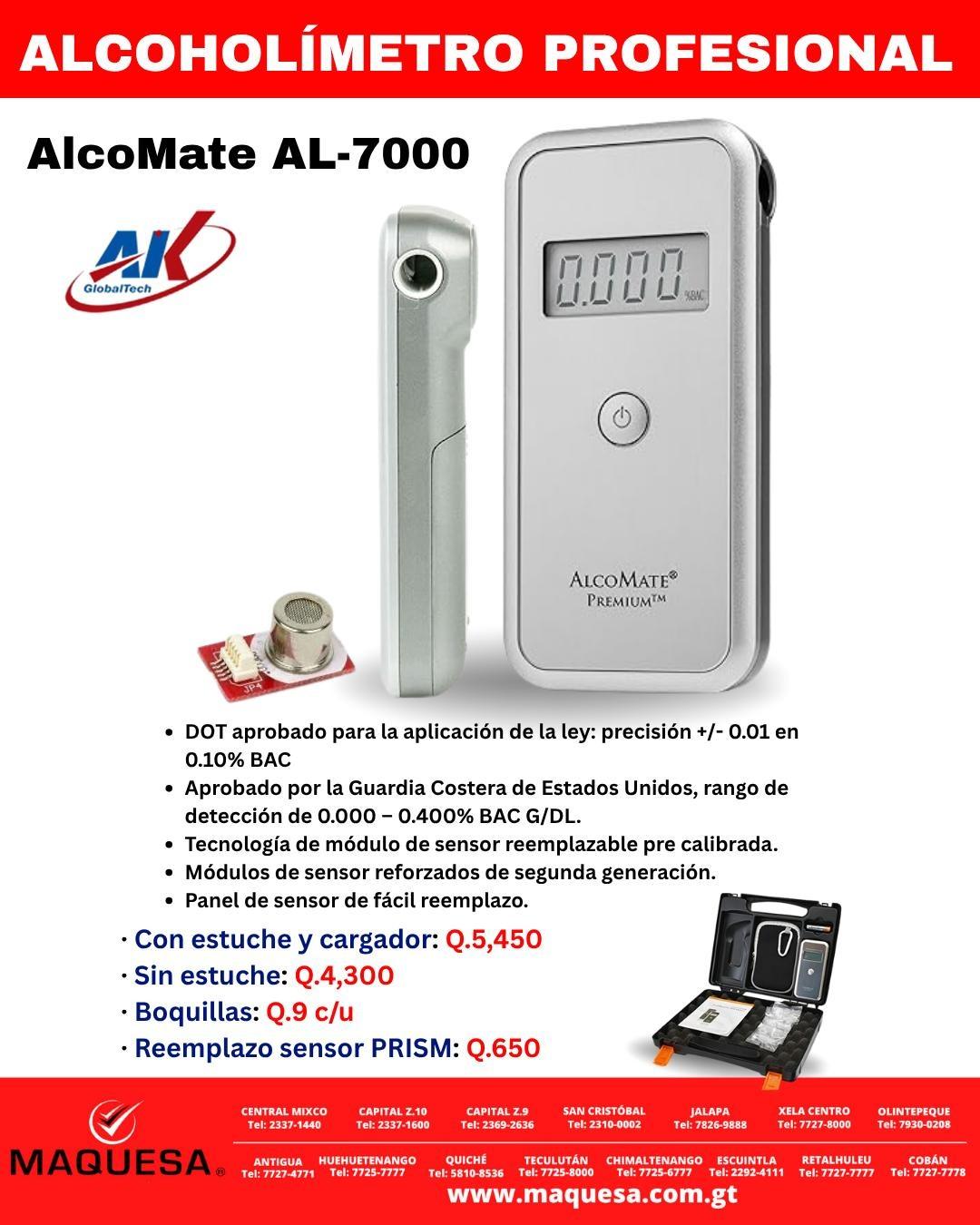 ALCOHOLIMETRO PROFESIONAL AL700 CERTIFICADOS 